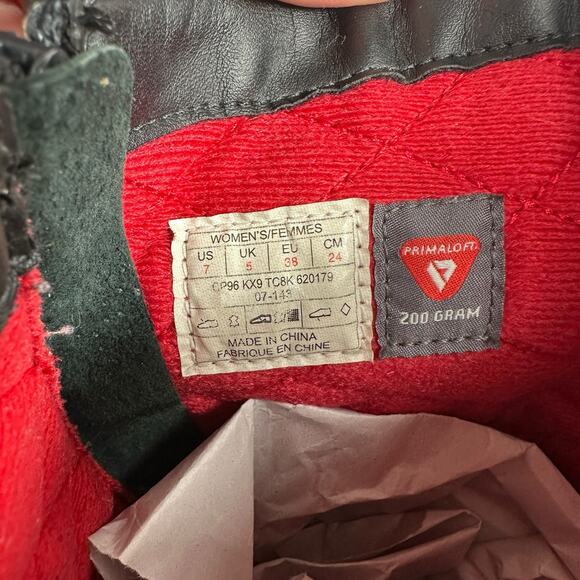 The North Face Bridgeton Tall Riding Boot Black Suede Quilted Lining Wmn Sz 7 - Picture 8 of 16